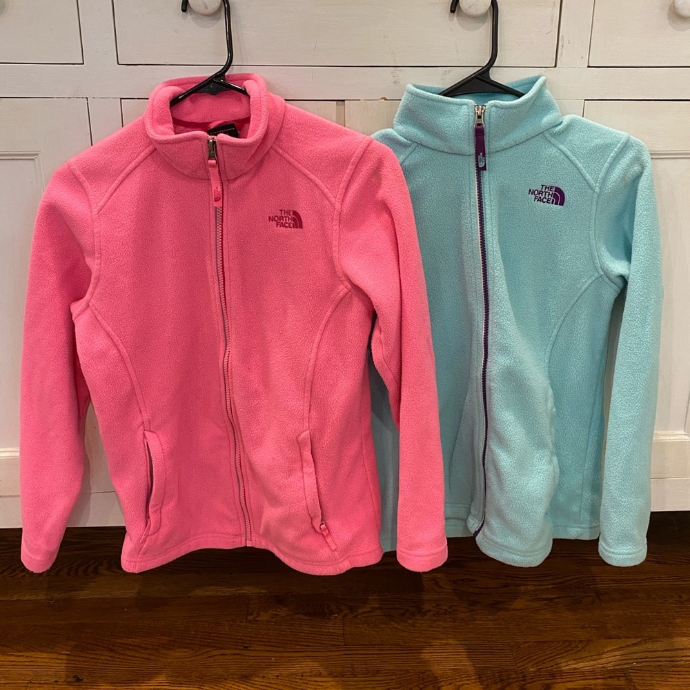 North Face Girls Fleeces Lot. Size Large